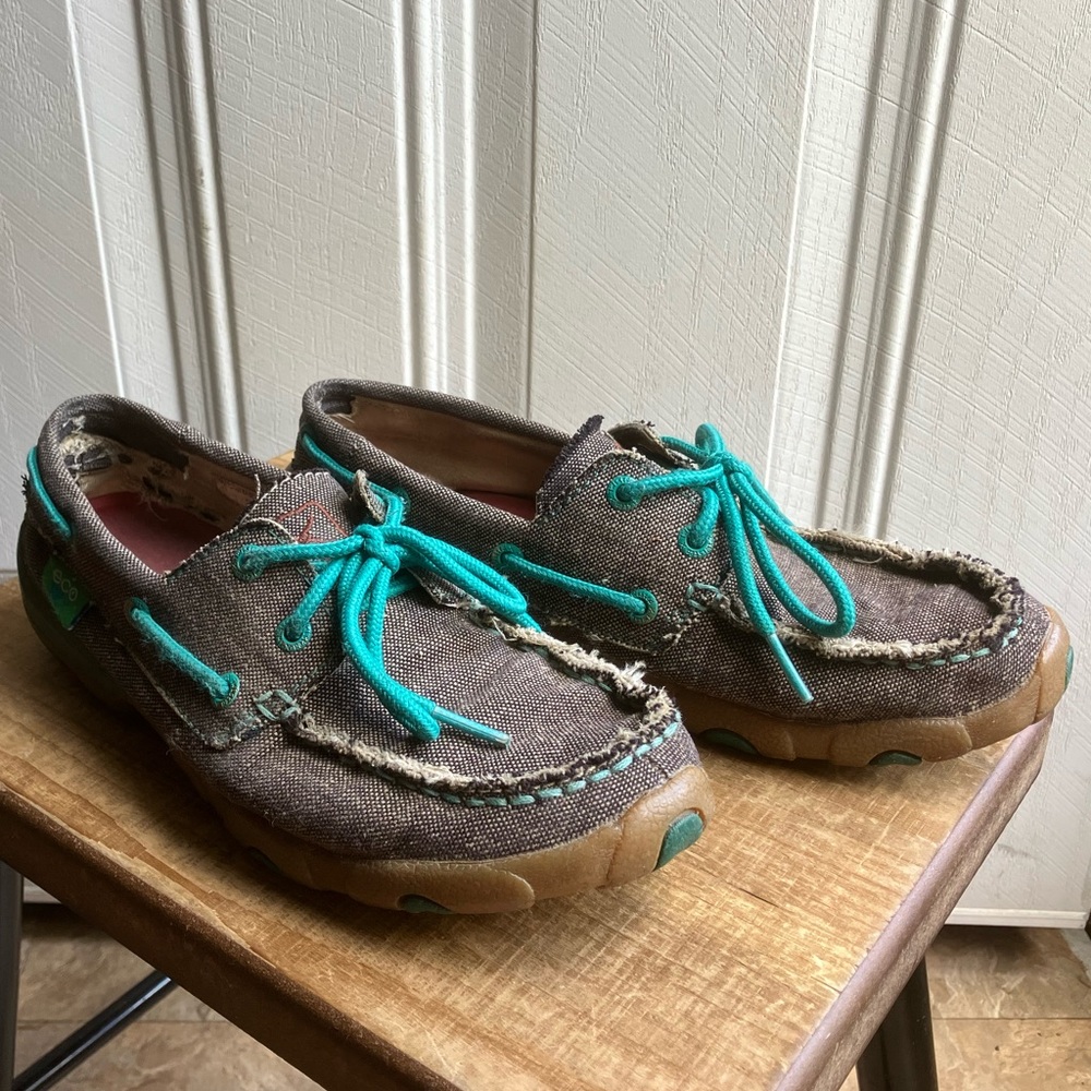 Twisted X turquoise ECO shoes, sz 6.5
